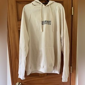 Taylor Swift The Eras Tour Cream Hoodie Official Merchandise Size XL